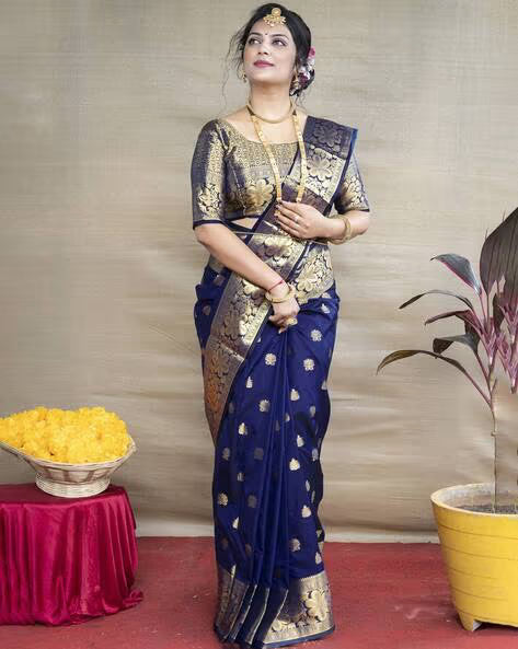 OE 278 N.Blue Saree
