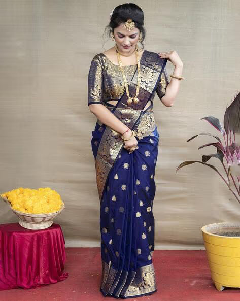 OE 278 N.Blue Saree