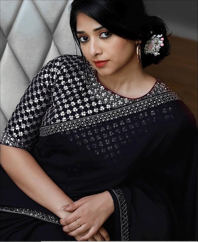 Launching Women Designer Superhit Sequence Work Saree