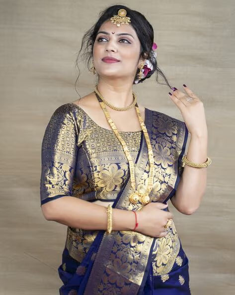 OE 278 N.Blue Saree